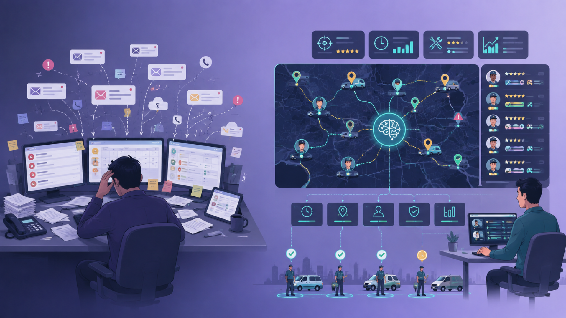 The Hidden Cost of Manual Job Allocation at 500+ Technician Scale